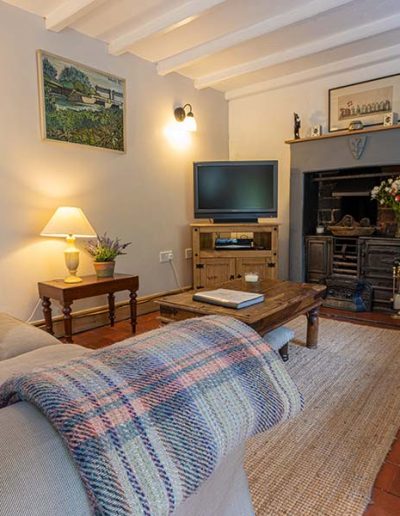 Living Area with Fireplace