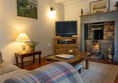 Living Area with Fireplace
